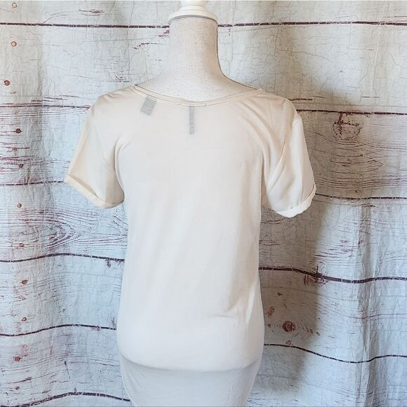 Maison Scotch J'adore Mon Tee Feather Short Sleeve T-shirt Size 3/Large - Picture 2 of 5